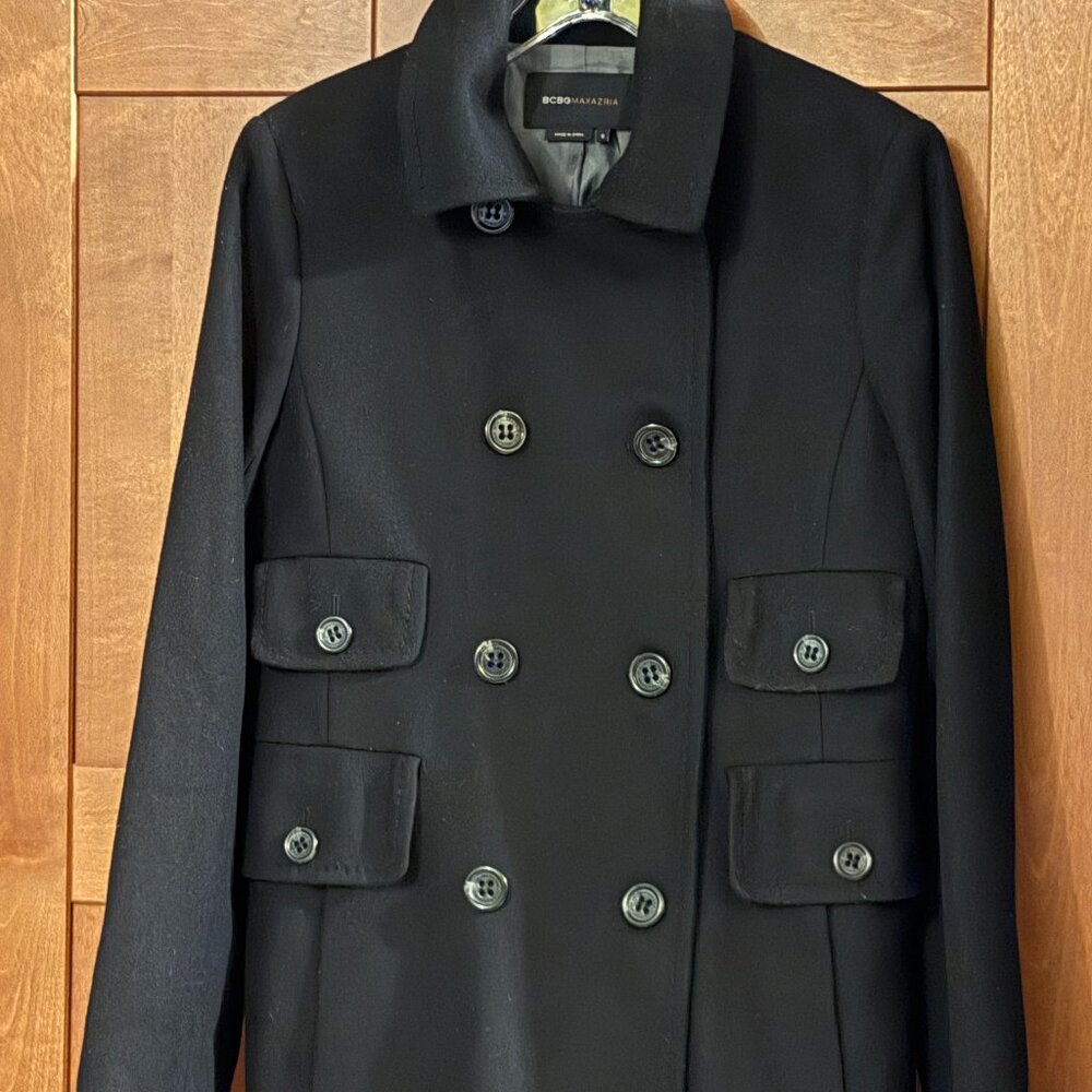 BCBGMAXAZRIA Short Wool Blend Women's Coat Sz S
